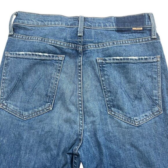 Mother Superior High Waisted Rider Skimp Jeans in Cowboy's Don't Cry Size 30 - Picture 2 of 7